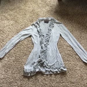 Detailed cotton cardigan